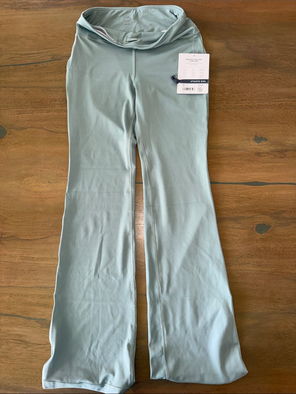 Athleta Kids Sage Green Flare Leggings